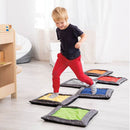 Percurso sensorial quadrados