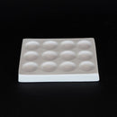 Placa de microanalise com fundo preto.