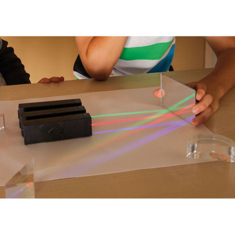 Conjunto de 3 projetores LED para estudo da ótica e luz - Sílaba