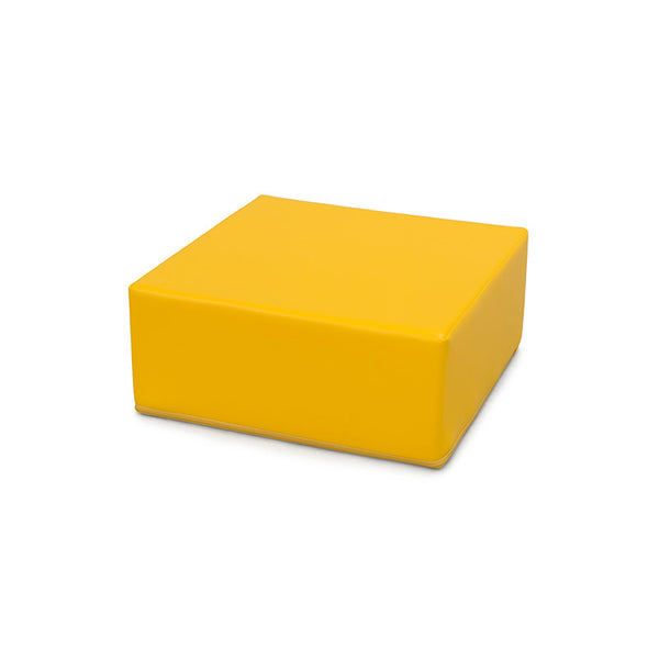 Sofá quadrado amarelo