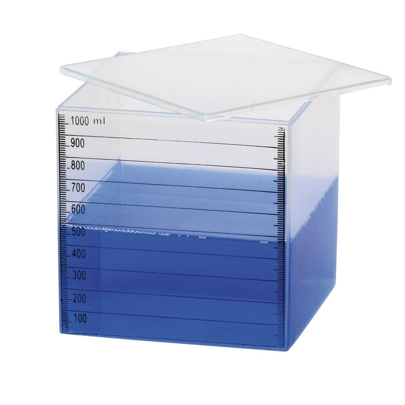 1 dm3 cubic container in graduated plastic