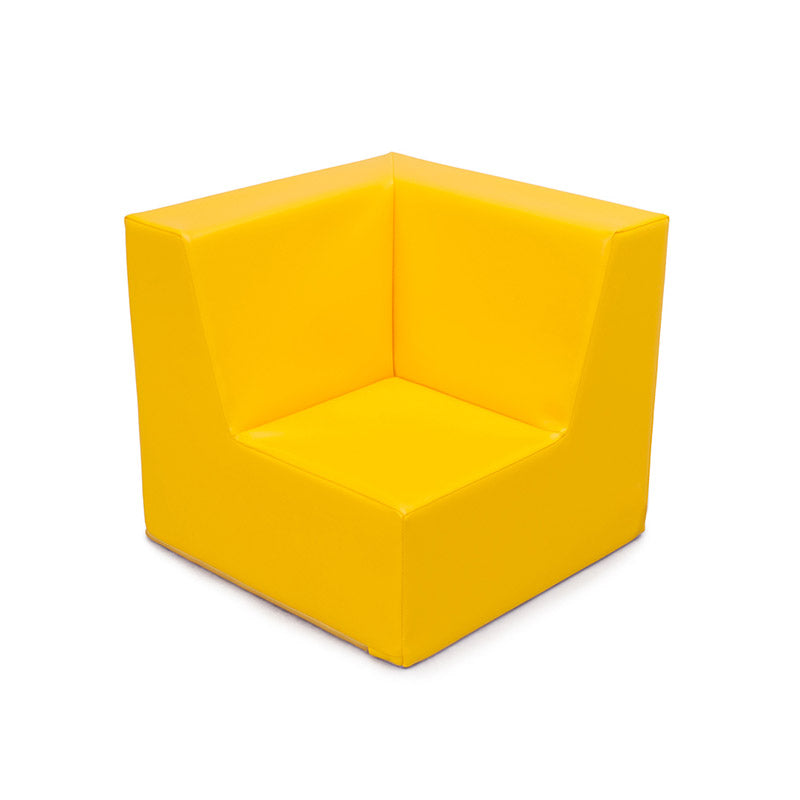 Sofá esquinero amarillo