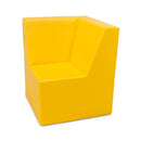 Sofá de canto amarelo