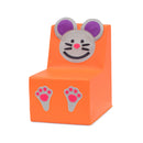 Sofá individual rato na cor laranja