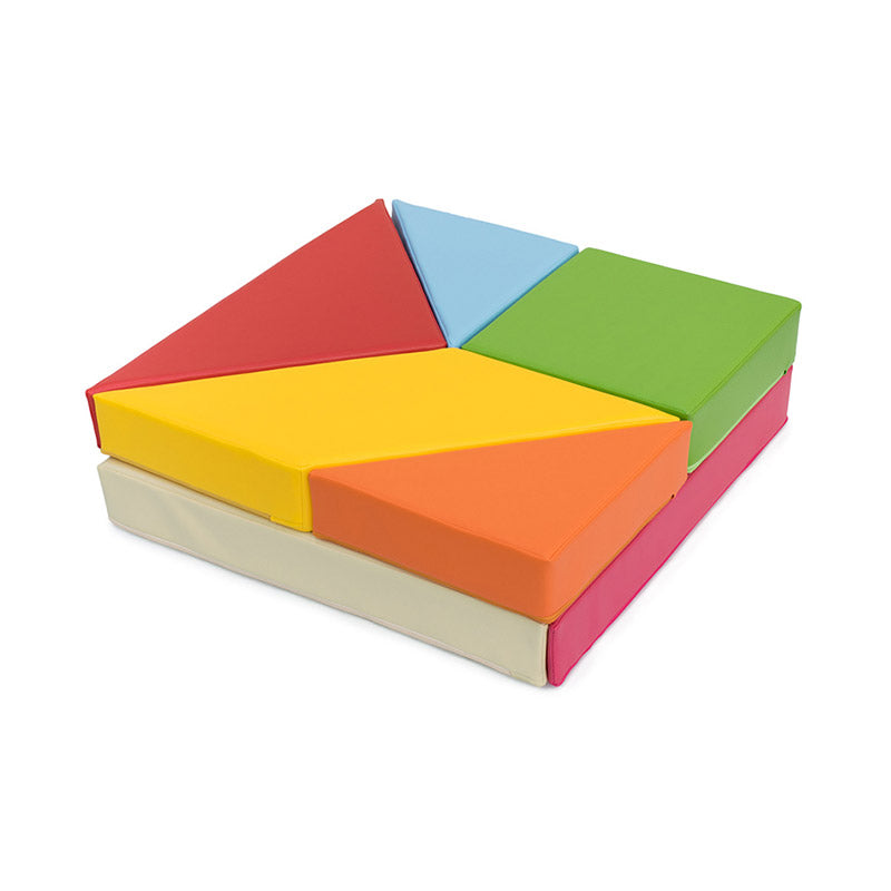 Tangram hecho de espuma