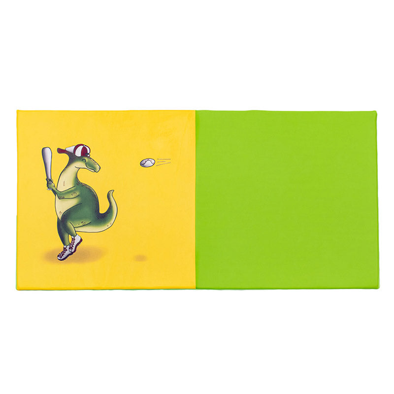 Tapete bicolor - Dino no basebol