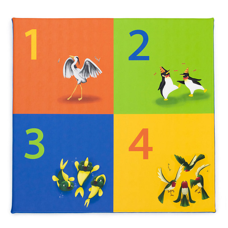 Alfombra de animales con números