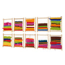 Small wooden loom measuring 16.5x22cm