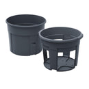 Vaso para semear batatas e demonstrar os diversos estágios