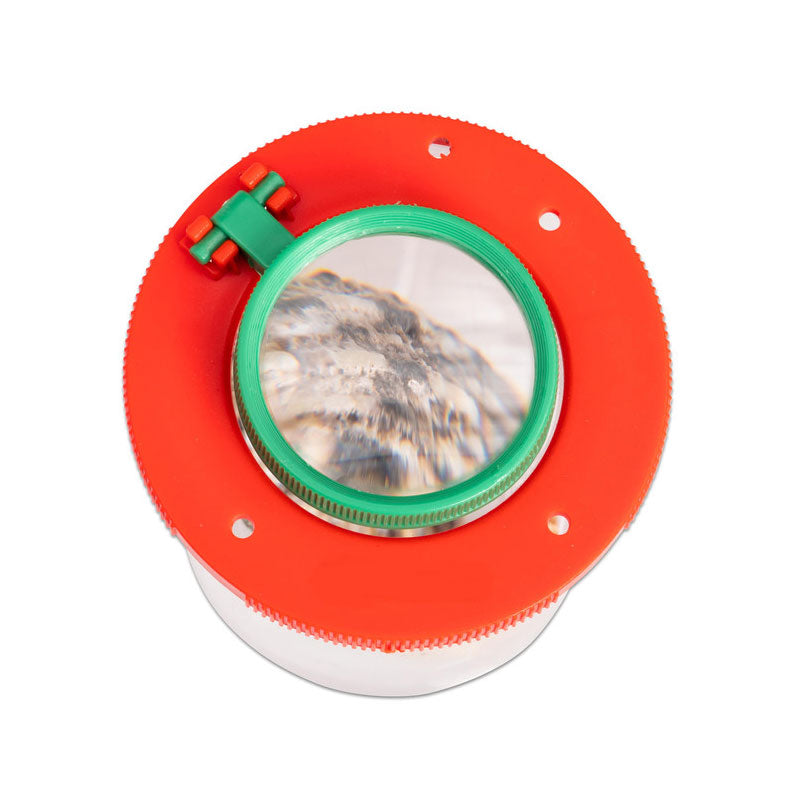 Visor de insectos con aumentos de 2x y 4x.