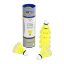 Blue badminton shuttlecocks (6 pieces)