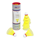 Yellow badminton shuttlecocks (6 units)